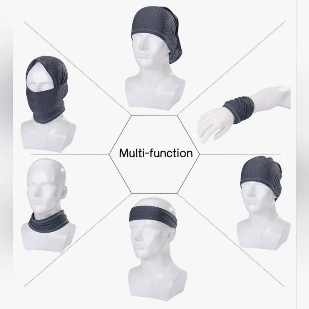 TWO Neck Gaiters/Balaclava with PM 2.5 Filter Inserts